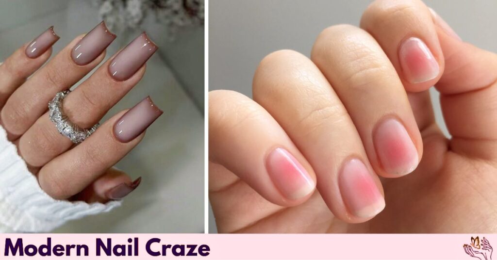 Blush Duo-Tone Nails