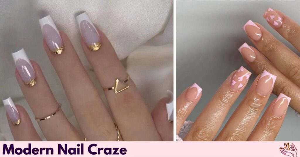 French Tips with Embellishment