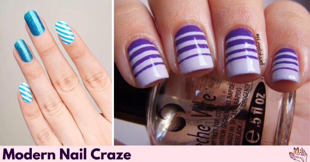 Sleek Diagonal Periwinkle Stripes