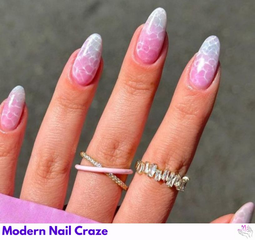 Marble mermaid nails with bold hues for a summer manicure.
