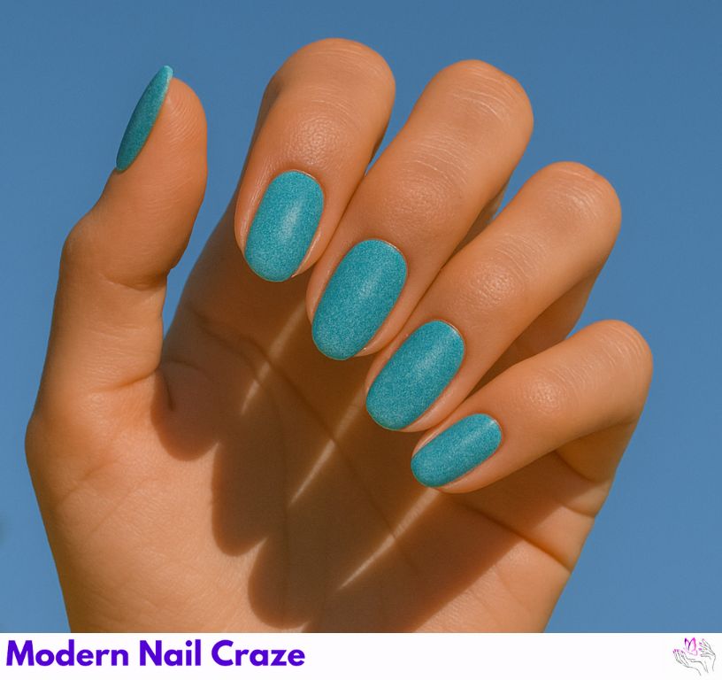 Summer Velvet Nails