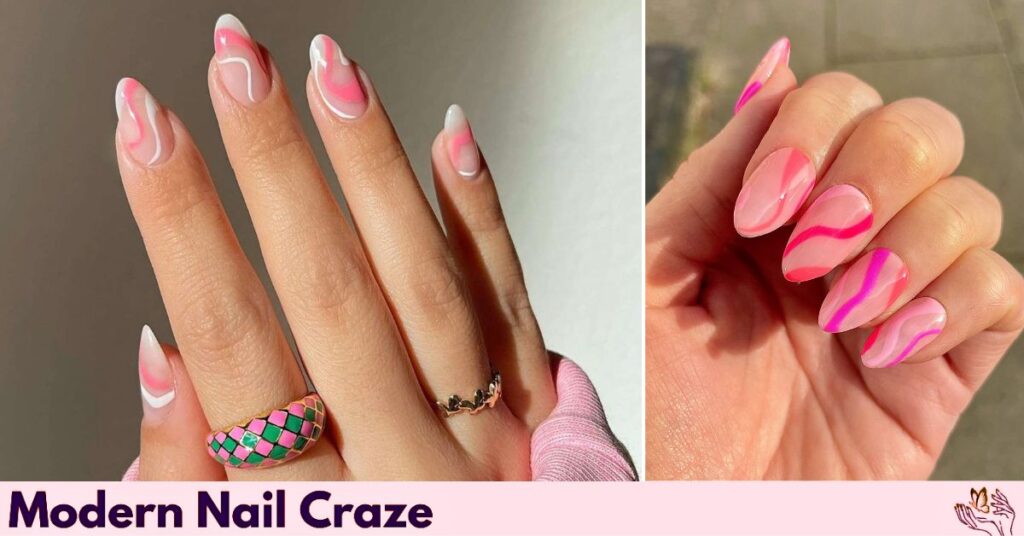 Abstract and Swirl Pink Designs