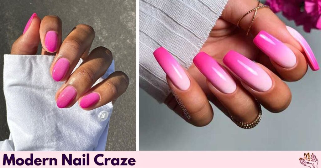 Ombre & Gradient Rosé Nails