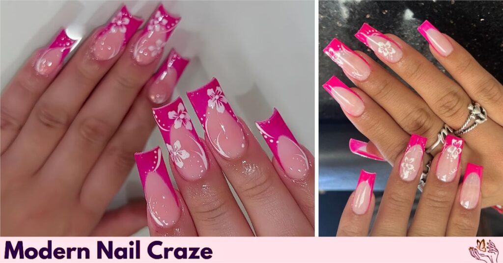 Rose French Tips