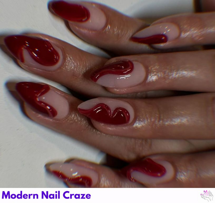 Cherry Red Nail Art