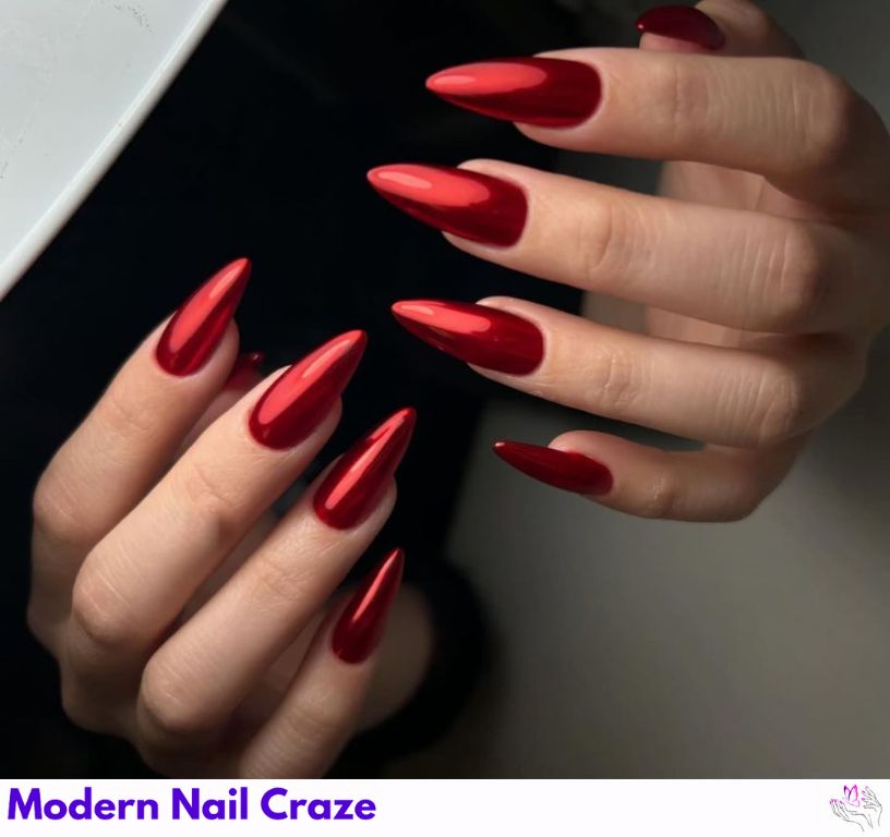 Festive Red Manicure