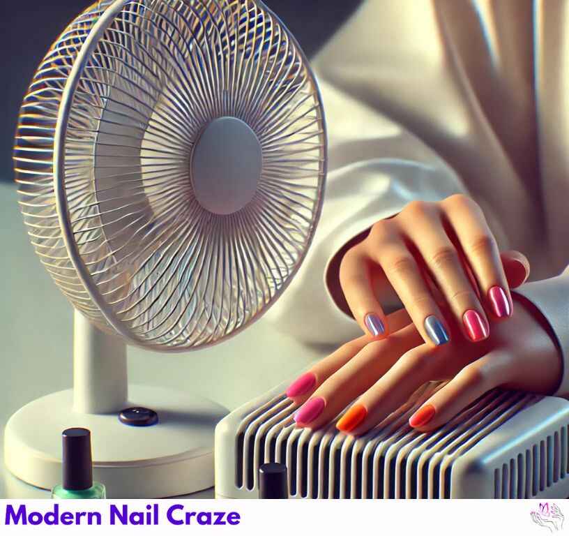 Get a Fan for dry fast nail polish