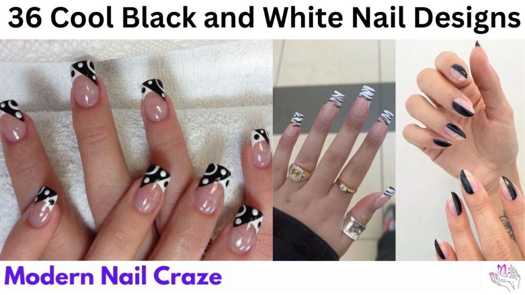 36 Cool Black and White Nail Designs to Elevate Your Nail Game