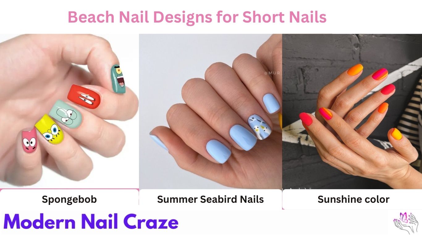 Chic Short Beach Nail Designs!