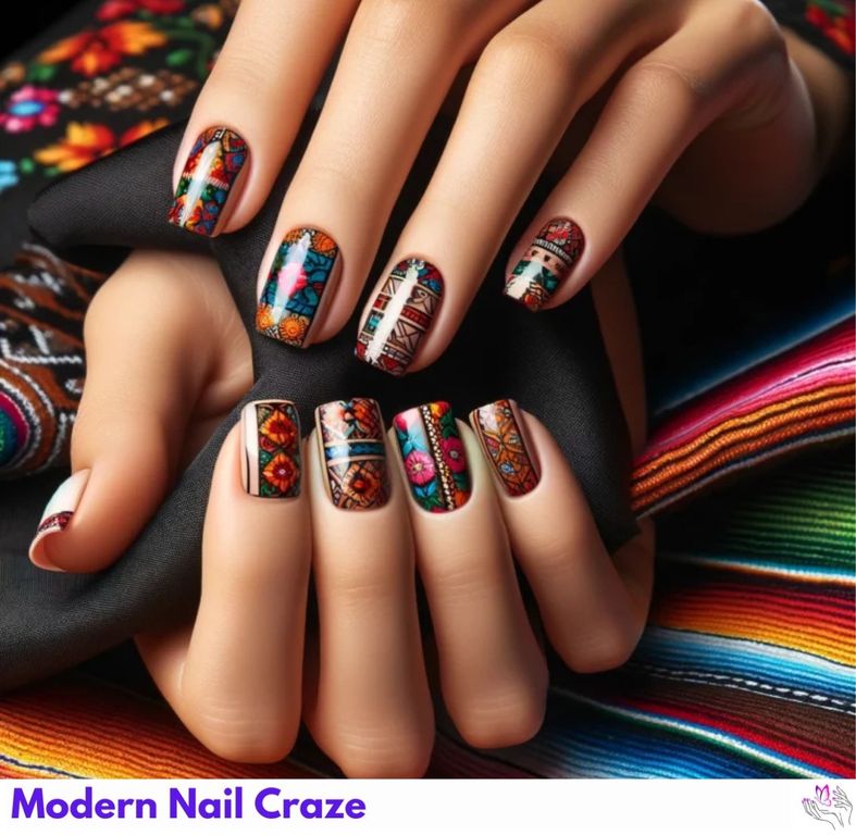 Embroidered Textile Pattern