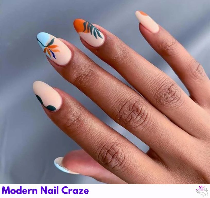 Hawaiian beach nail deasign Nails