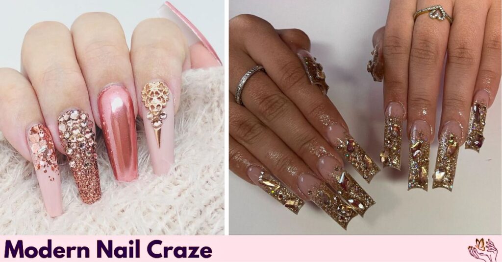 Rose Gold Crystal Fade