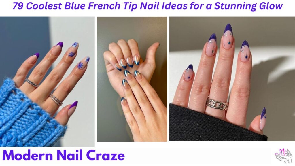 79 Coolest Blue French Tip Nail Ideas for a Stunning Glow