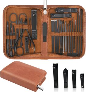 Manicure Set Professional Nail Clipper Kit-26 Pieces Stainless Steel Manicure Kit.