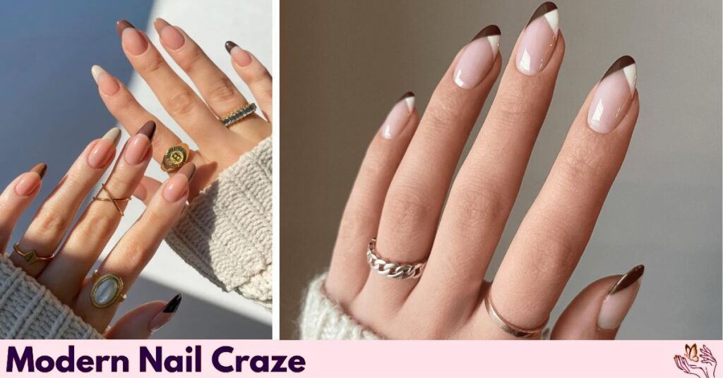 Neutral Almond French Manicure