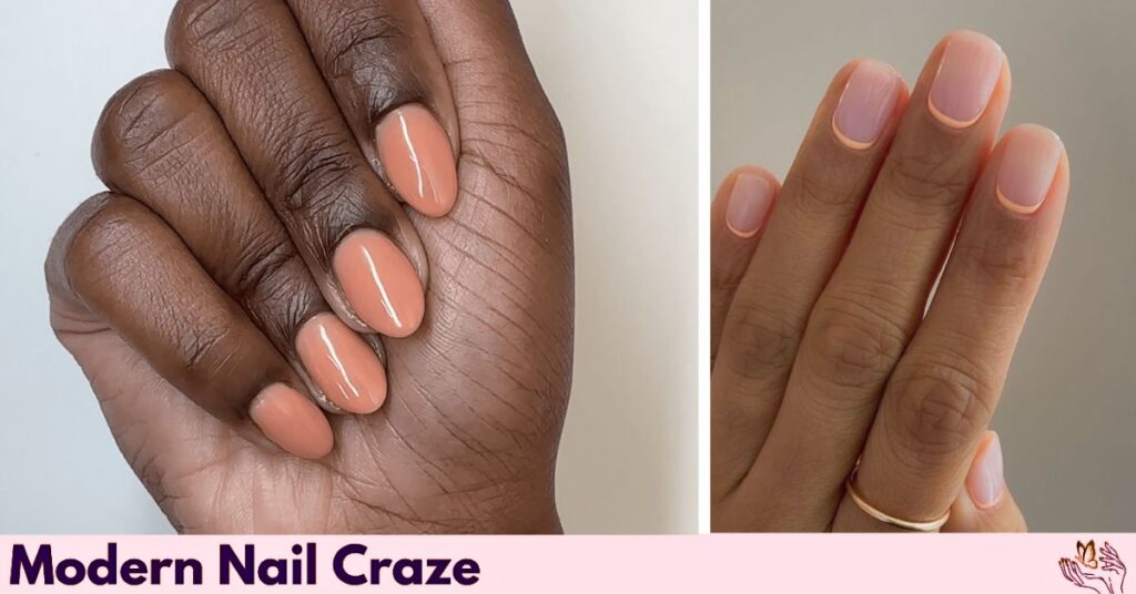 Neutral Summer Nails with Dots