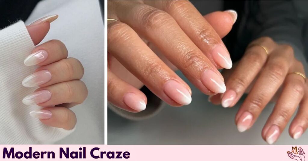 Ombre French Tip Natural Nails