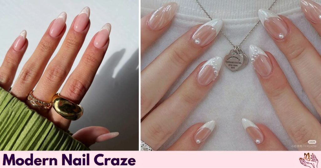 Pearly White French Manicure