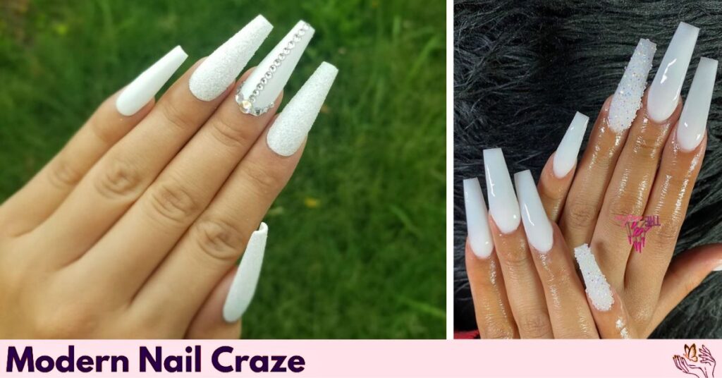 White Summer Nails