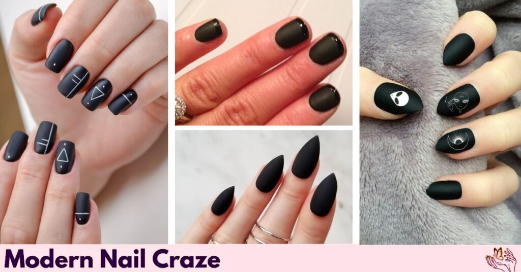 35 Matte Black Nail Ideas That Are Bold, Sleek & Trending 2025