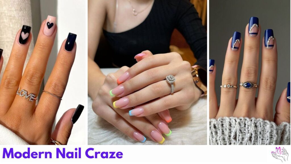 Outstanding square nail design