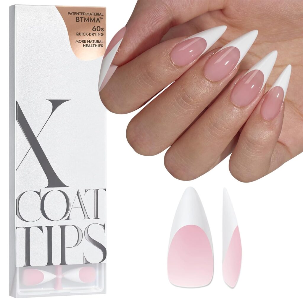BTArtboxnails French Tip Almond Press-Ons