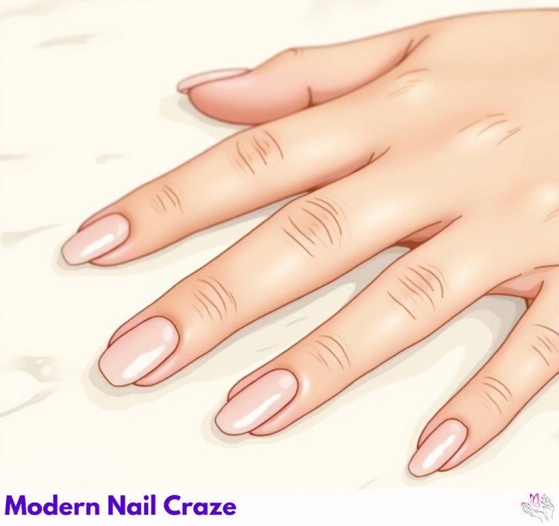 Buffing nail surface gently with soft buffer for smooth polish application.