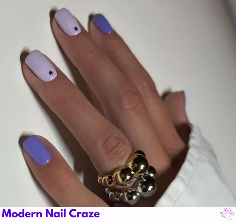 Dot Design nail design showing the style, color, and seasonal trend for visual inspiration.