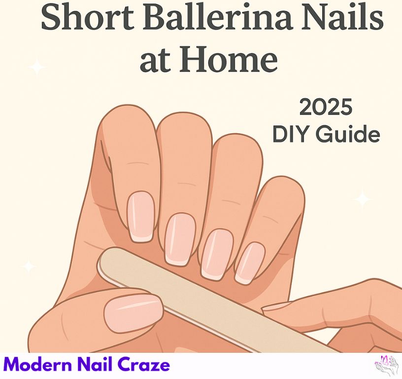 How to shape short ballerina nails at home step-by-step – DIY nail shaping guide 2025