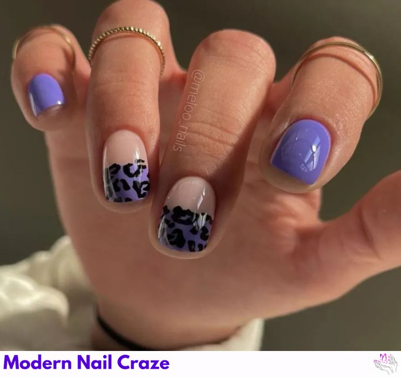 Leopard Print nail design showing the style, color, and seasonal trend for visual inspiration.
