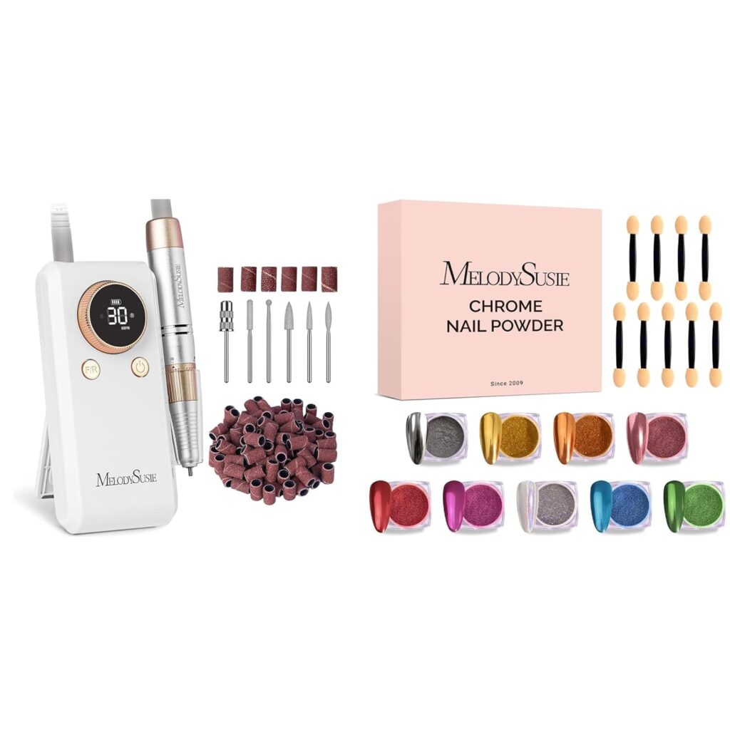MelodySusie Electric Nail File – Portable USB-powered manicure drill for home use