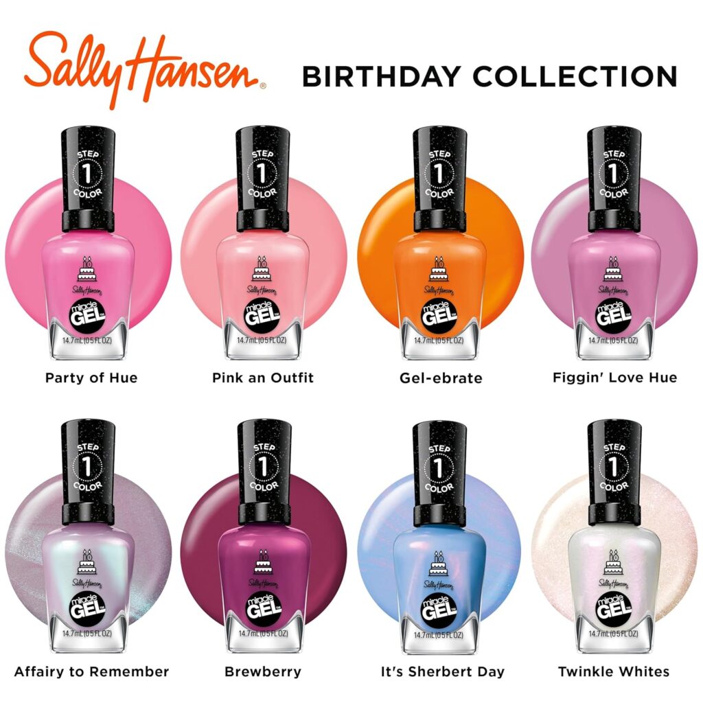 Sally Hansen Miracle Gel – Long-lasting no-UV gel nail polish for salon finish at home