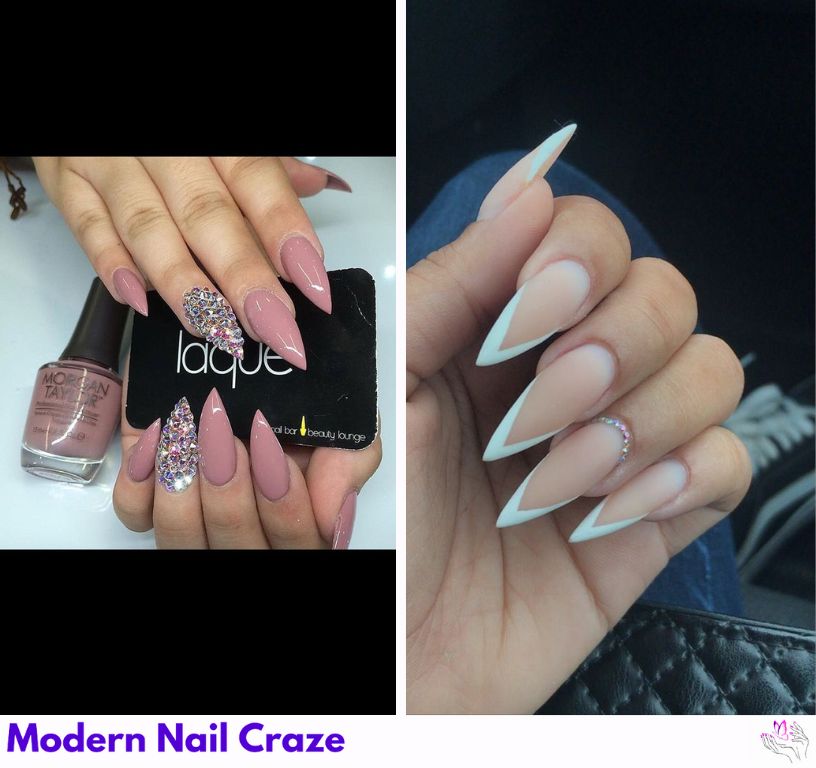 Elegant Stiletto Nail Colors for Weddings and Events