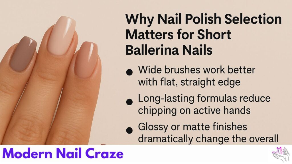 Key Reasons Why Polish Type and Application Affect the Look of Coffin-Shaped Short Nails