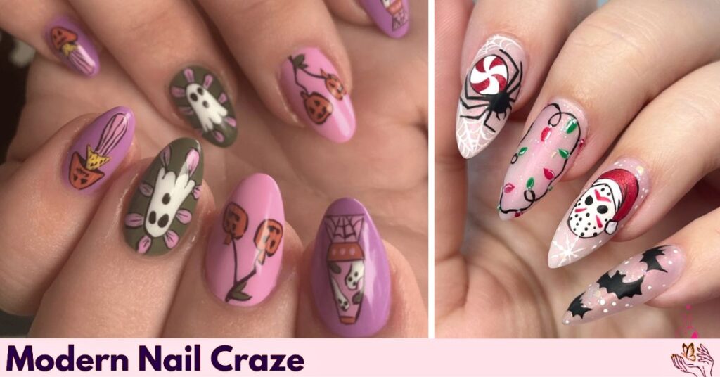Festive Design, and Colorful Touch of Gel Polish for the Holiday Spirit