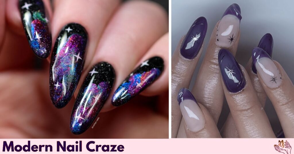 Celestial Starry Purple Nights