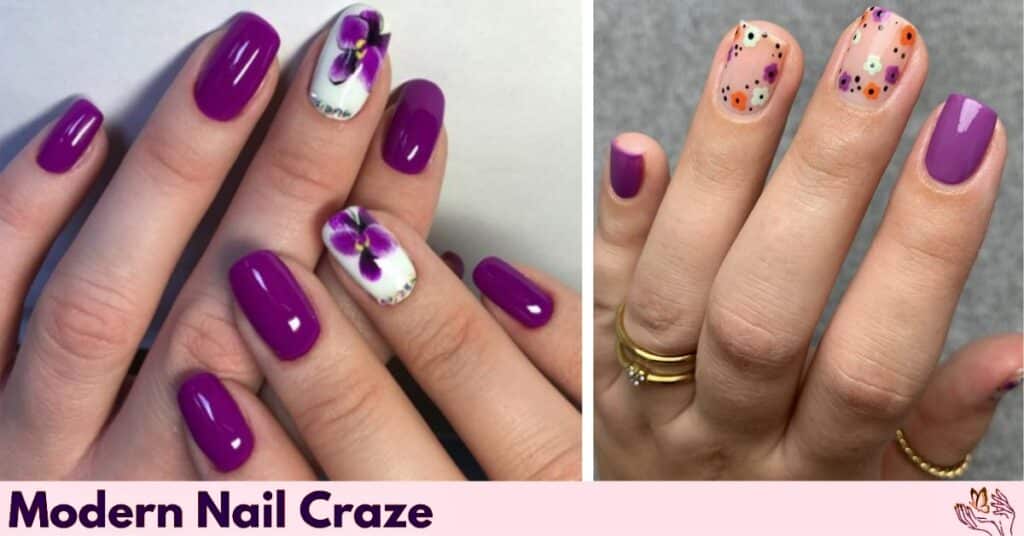 Floral Delight with a Pop of Purple