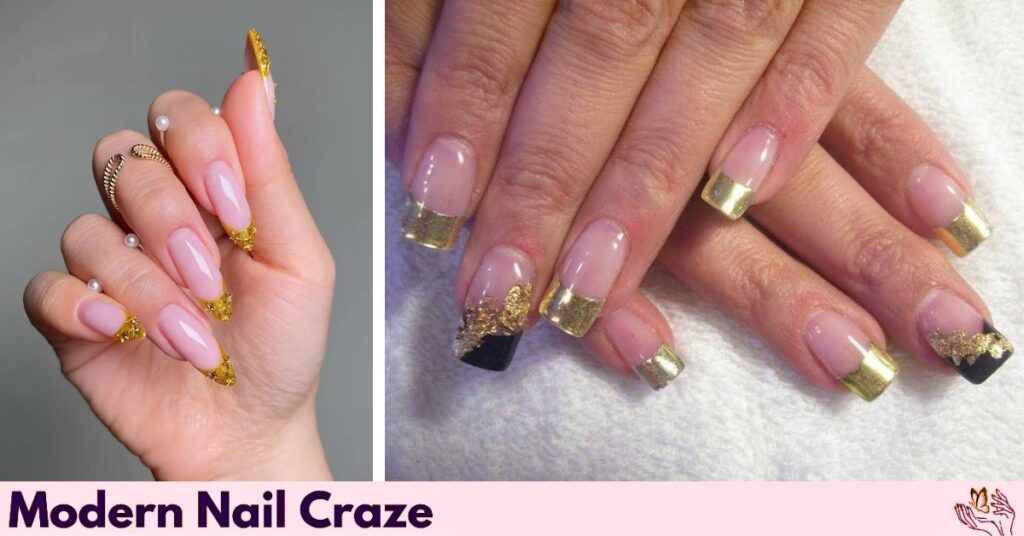 Gold French Tip