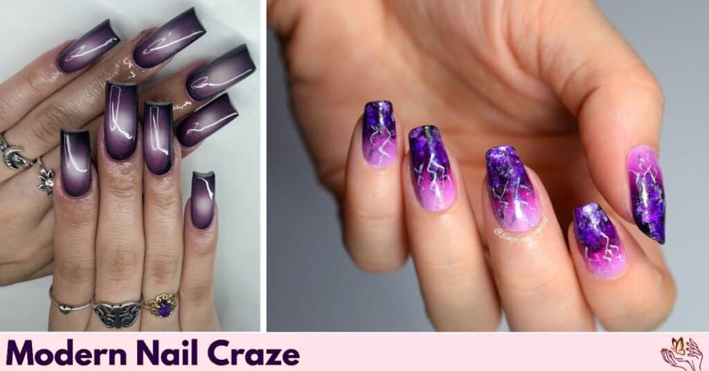 Gradient Glow Nail Art