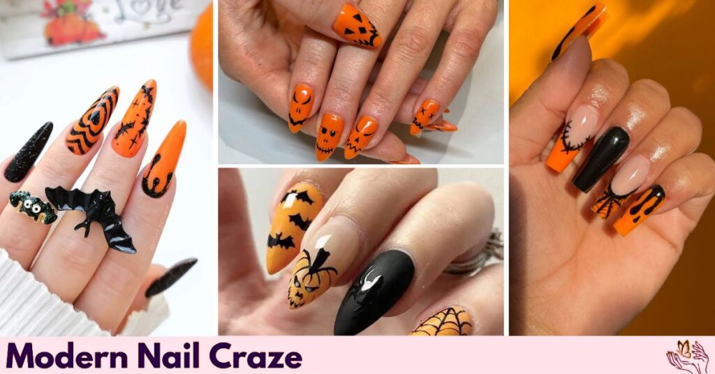 35 Halloween Orange and Black Nail Trends You Must Try in 2025
