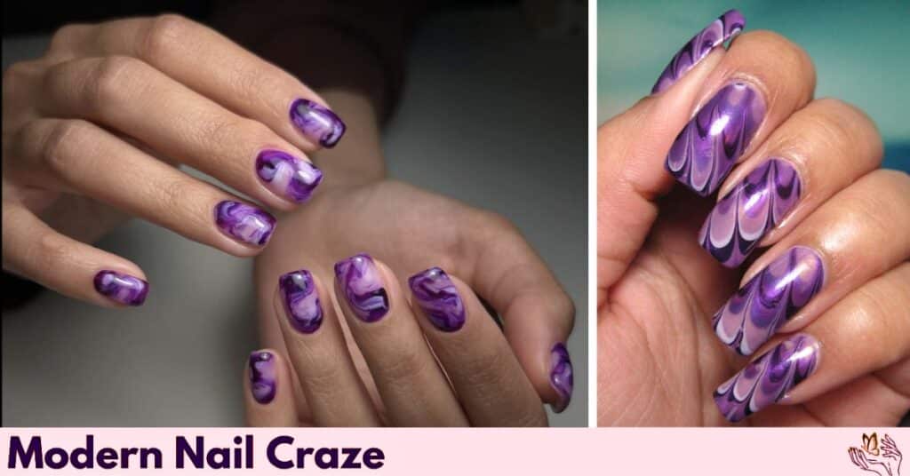 Purple Marble Swirl