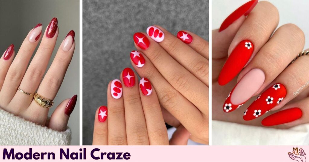 Red Nail Patterns for 2025 guide