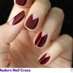 Modern negative space nail designs that creatively blend exposed nail with bold, artistic accents.
